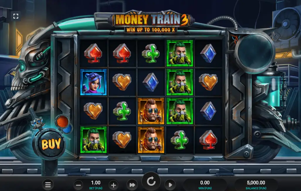 Как поиграть в Money Train демо